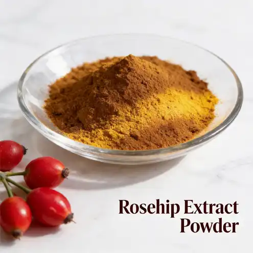How does rosehip extract powder support skin rejuvenation and repair?